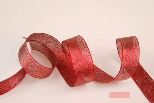 Bild von Band 20m/ 25mm, Metallic, rot
