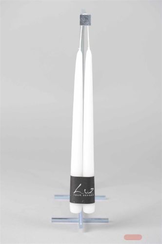 Bild von Tauchkerze, 40cm x 22mm - 1 Paar, weiss