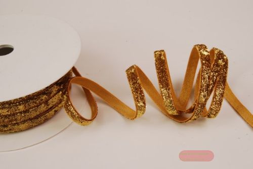 Bild von Band 20m/ 8mm, Goldsplitter, natur