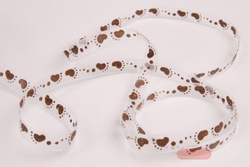 Bild von Band 20m/ 10mm, Baby Füsschen kl, braun