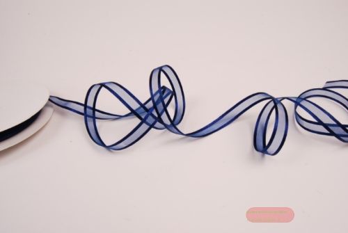 Bild von Band 25m/ 10mm, Organza D-Face satin, d'blau