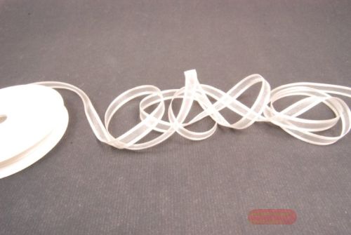Bild von Band 25m/ 10mm, Organza D-Face satin, ecru