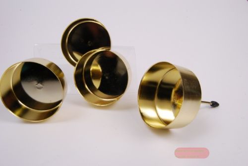 Bild von Teellichthalter, mit Dorn 4.2 x 6cm, gold