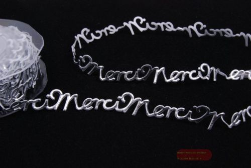 Bild von Band 10m/ 14mm, Merci klebend, silber