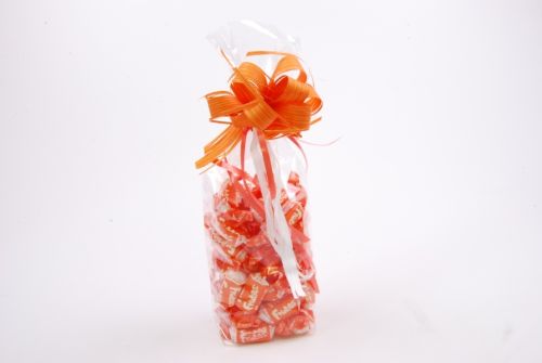 Bild von Blockbodenbeutel 40my/ Silber-Karton, 60x 40x 200mm, klar