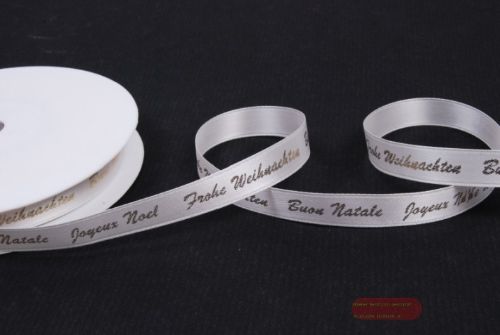 Bild von Band 25m/ 10mm, Noel, Natale, creme