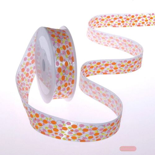 Bild von Band 20m/ 25mm, Bubbles, gelb/orange