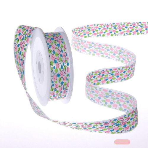 Bild von Band 20m/ 25mm, Bubbles, grün/blau