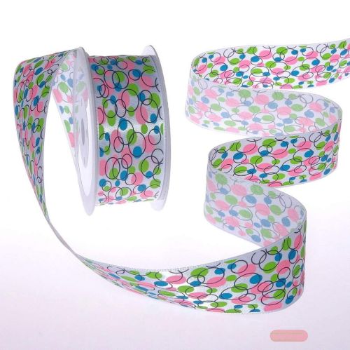 Bild von Band 20m/ 40mm, Bubbles, grün/blau