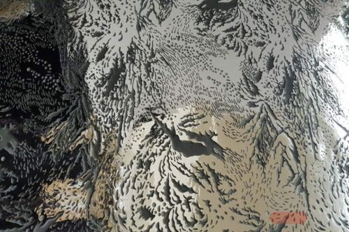 Bild von Bogen 70x 100cm, Flecken, schwarz