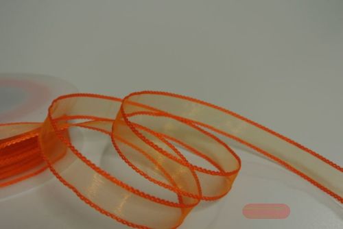 Bild von Band 20m/ 15mm, Organza mit Flechtkante, orange