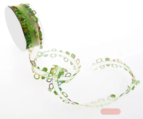 Bild von Garland 10m/ 32mm, Colorful Bubbles, grün