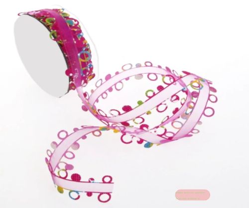 Bild von Garland 10m/ 32mm, Colorful Bubbles, pink