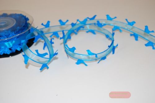 Bild von Garland 10m/ 25mm, Birds, türkis