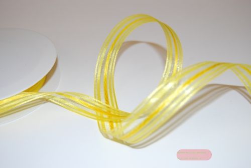 Bild von Band 25m/ 15mm, Streifen-Muster, gelb