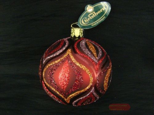 Bild von Fedora, Kugel  8cm, bordeaux matt