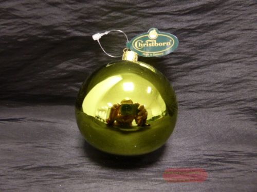 Bild von Uni, Kugel  8cm, h'grün glanz