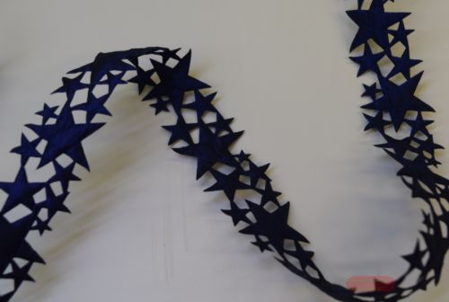 Bild von Band 5m/ 30mm, Sterne kl/gr, d'blau