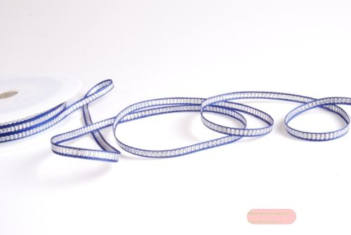 Bild von Band 20m/ 4mm, Lurex bunt, d'blau