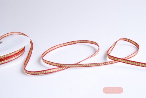 Bild von Band 20m/ 4mm, Lurex bunt, rot