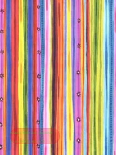 Bild von Rolle 200m x 100cm, Aschanti Streifen, bunt