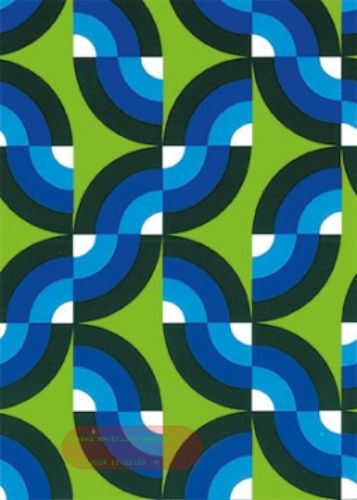 Bild von Rolle 200m x 100cm, Como, blau-grün