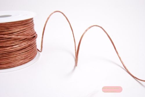Bild von Band 100m/ 2mm, Paper Kord mit Draht, bronze