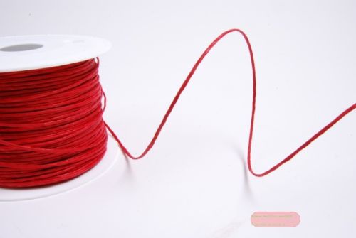 Bild von Band 100m/ 2mm, Paper Kord mit Draht, rot