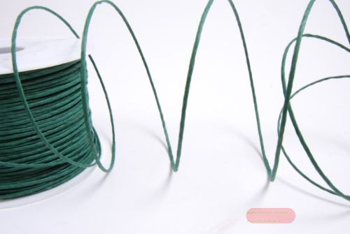 Bild von Band 100m/ 2mm, Paper Kord mit Draht, d'grün
