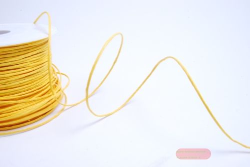 Bild von Band 100m/ 2mm, Paper Kord mit Draht, gelb