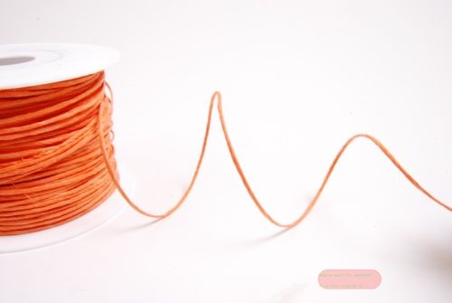 Bild von Band 100m/ 2mm, Paper Kord mit Draht, lorange