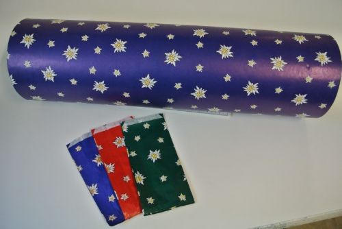 Bild von Bogen 50x  70cm, Edelweiss Kraft weiss 60gm2, blau