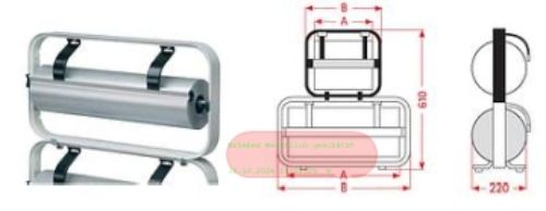 Bild von Wand-Abroller 50cm, glattes Messer, Papier