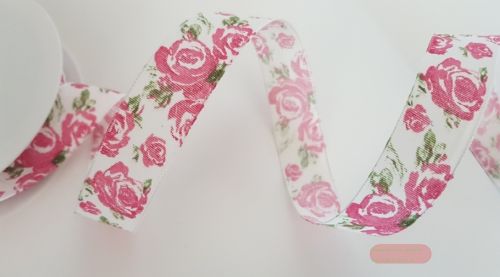 Bild von Band 25m/ 25mm, Rosen, rosa