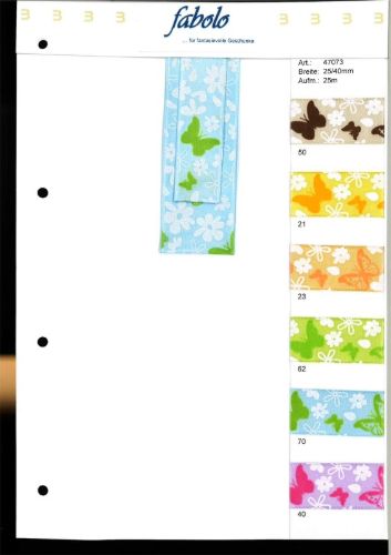 Bild von Band 25m/ 25mm, Schmetterling, gelb