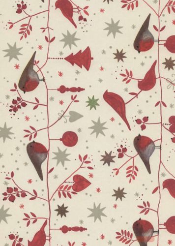 Bild von Rolle 200m x 50cm, Mayrhofen, ivory-rot