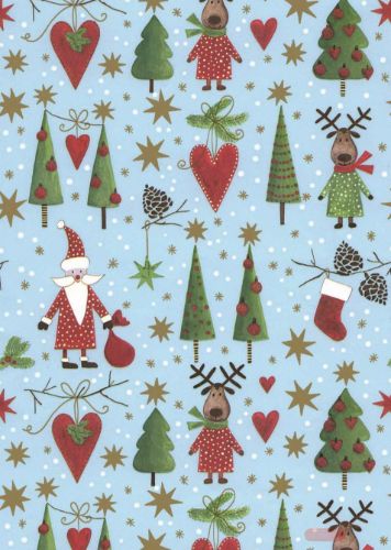 Bild von Rolle 200m x 50cm, Zermatt Deco, hellblau