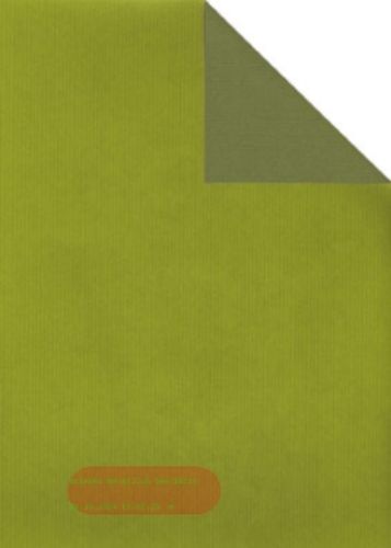 Bild von Rolle 250m x  70cm, Uni Duo gerippt, kiwi/moosgrün