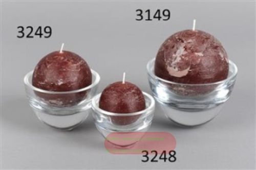 Bild von KerzenSchale, Glas rund  8x  5.5cm, klar