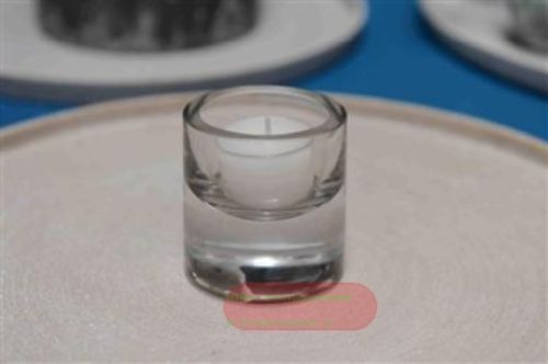 Bild von Teelichtfassung, Glas Solid rund  6.5x   6cm, klar