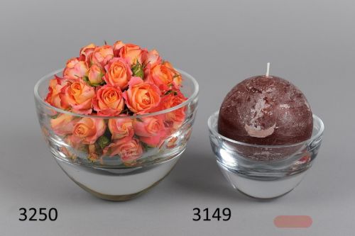 Bild von KerzenSchale, Glas rund 17x 12cm, klar