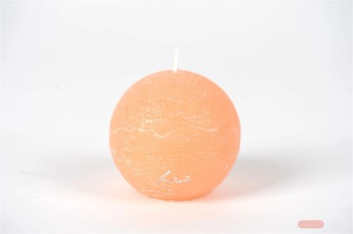 Bild von Rustic Kugelkerze, Ø 80mm, aprikose