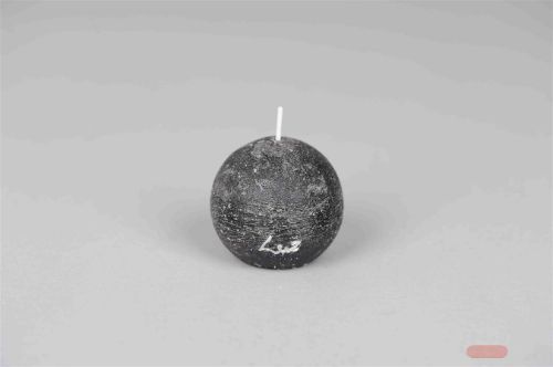 Bild von Rustic Kugelkerze, Ø 60mm, beluga