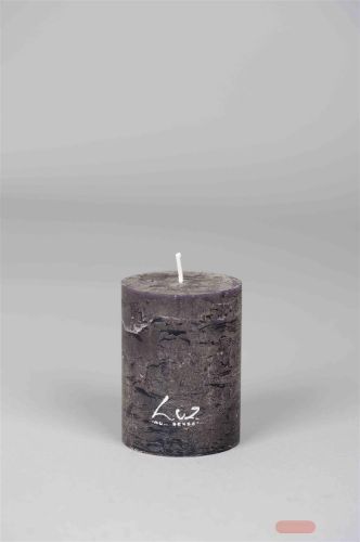 Bild von Rustic Zylinderkerze,   8cm x Ø60mm, beluga