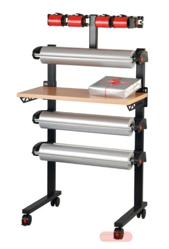 Bild von Vario Ständer, fahrbar & Arbeitsplatte, 2 Rollen & 4 Bandrollen