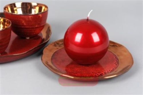 Bild von Schale, Keramik Coccinella 20.5x 2cm, rot*