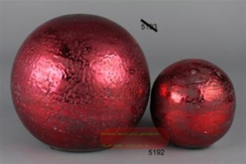 Bild von Deko Kugel, Cerámica Brillo 12cm, rot