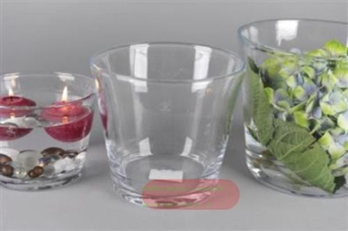 Bild von Glasvase, konisch 18x 15cm, klar