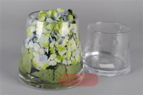 Bild von Glasvase, konisch neg. 18x 15cm, klar