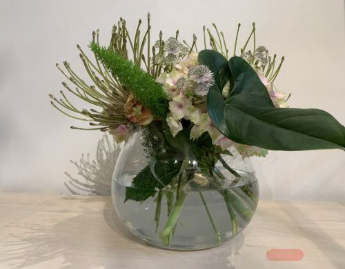 Bild von Glasvase, Convexa gebogen Ø29x H23cm, klar